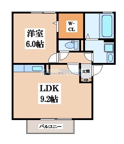 第6ウエスタンハイツの物件間取画像