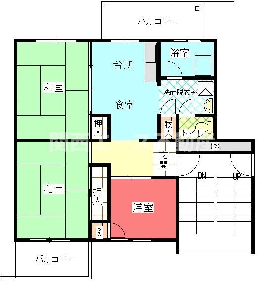 招提C団地の物件間取画像