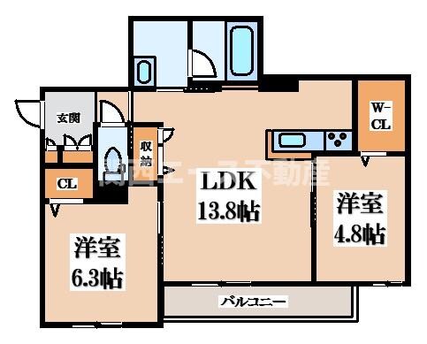 ルボヌールヤエの物件間取画像