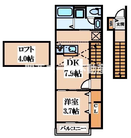 COSMO WAKAEMINAMIの物件間取画像