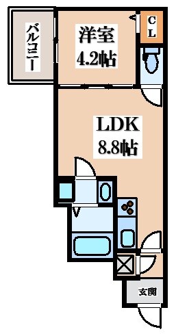 Muses花園本町の物件間取画像