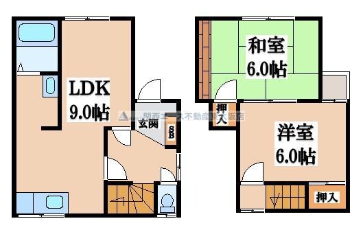 都塚１丁目貸家の物件間取画像