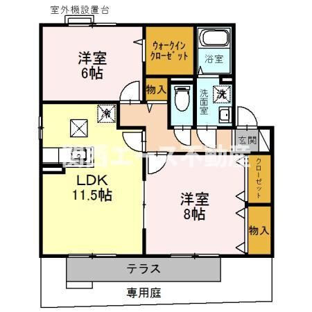 ヴィラージュＣ棟の物件間取画像