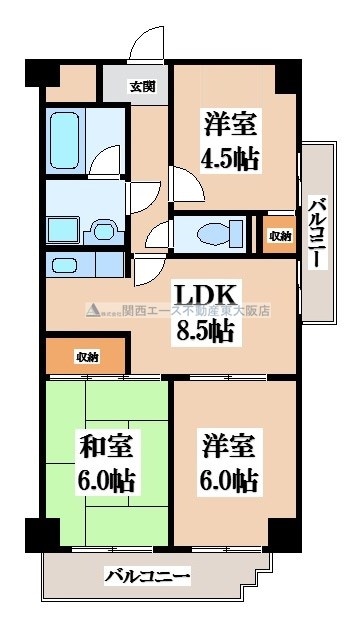 グレイスコートの物件間取画像