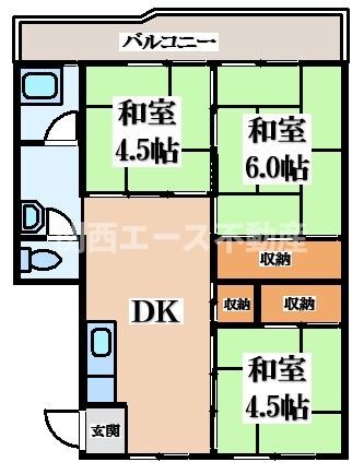 三原台B団地の物件間取画像