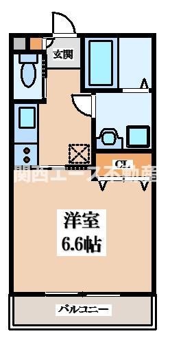 ソラーナメゾン近畿大学前の物件間取画像