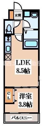 D porta Plutoの物件間取画像