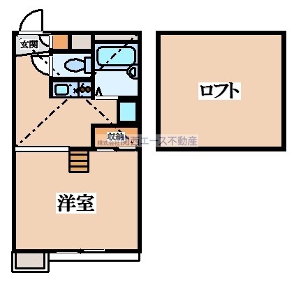 レオパレスFUKONO弐番館の物件間取画像