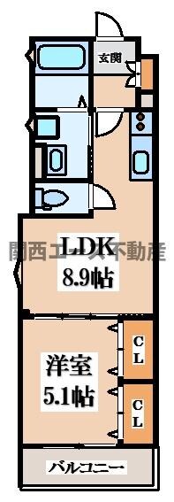 ラモーナ稲田本町の物件間取画像