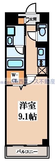 サンプラザ新石切駅前の物件間取画像