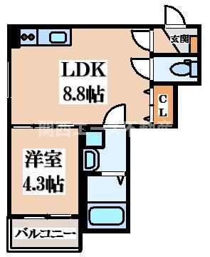 グランシーズン２の物件間取画像