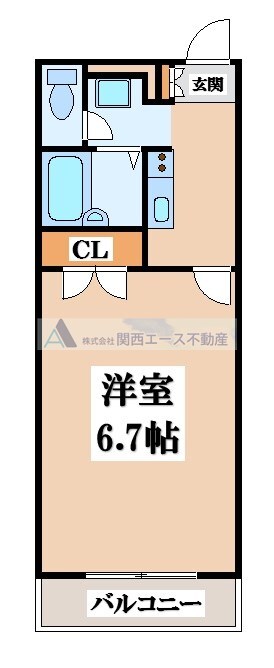 アンプルールフェール寿の物件間取画像