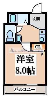 ロンモンターニュ小阪の物件間取画像