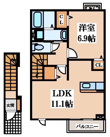 プラシード・カーサの物件間取画像