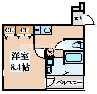 フジパレス弥刀Ⅱ番館の物件間取画像