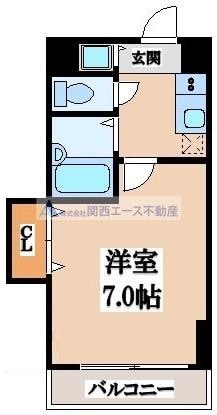 CITY SPIRE布施の物件間取画像