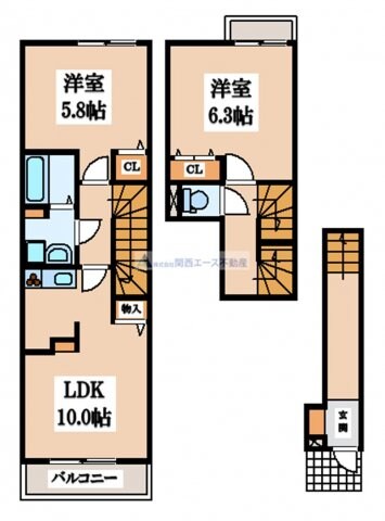 メゾンソレイユの物件間取画像