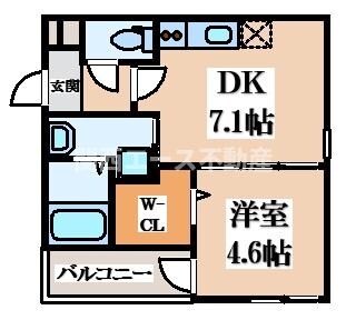 フジパレス近鉄長瀬の物件間取画像