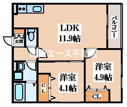 AVANTIO KOSAKAの物件間取画像