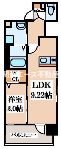 Luxe布施北Ⅲの物件間取画像