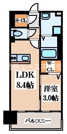 Luxe布施北Ⅲの物件間取画像