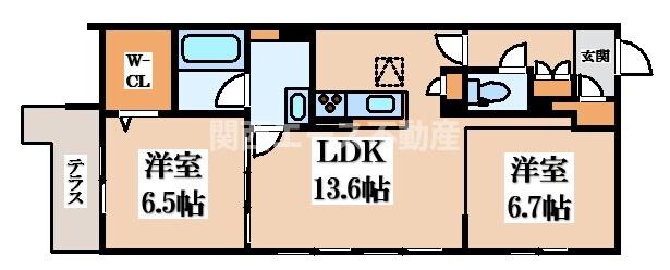 シャーメゾンフォルトゥーナの物件間取画像