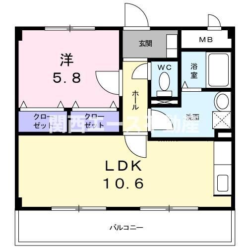 グランソレイユの物件間取画像