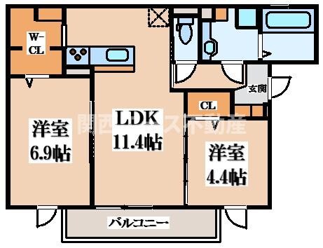 グラッドⅠの物件間取画像