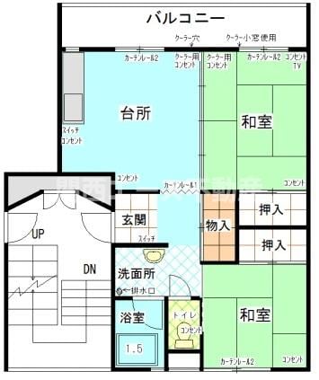 晴美台C団地の物件間取画像