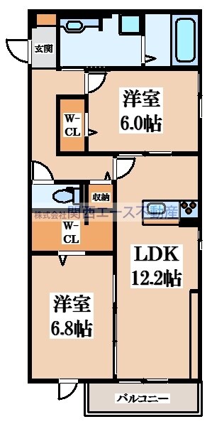 フォレストフィールドⅡの物件間取画像