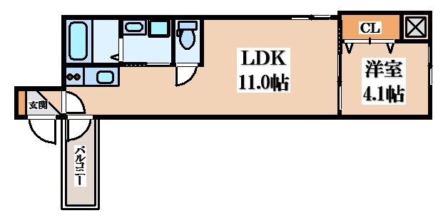 F asecia Kosakaの物件間取画像