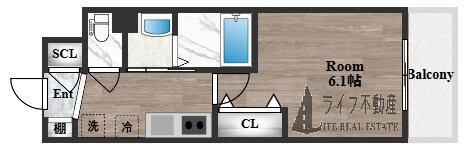 Luxe布施北Ⅲの物件間取画像