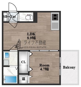 GRANDIR衣摺の物件間取画像