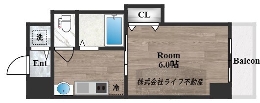 CITY SPIRE布施の物件間取画像