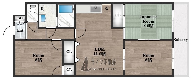 グランメールシマノの物件間取画像