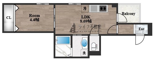 リブレメゾン俊徳道Ⅰの物件間取画像