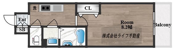 フォーリアライズ大阪エレナの物件間取画像