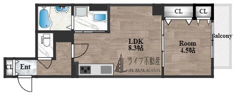 クリエオーレ菱江IVの物件間取画像