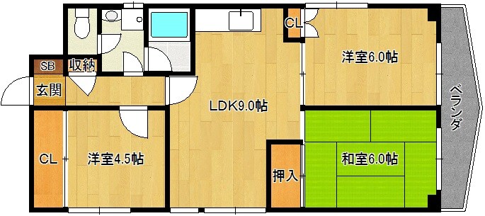 エクセル天之川の物件間取画像