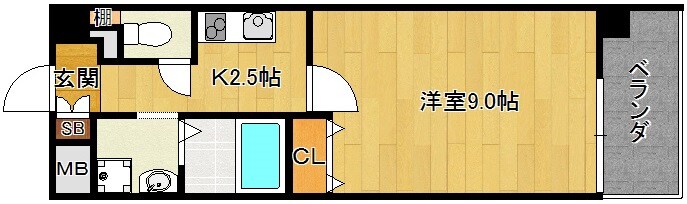 イー・ウエストの物件間取画像