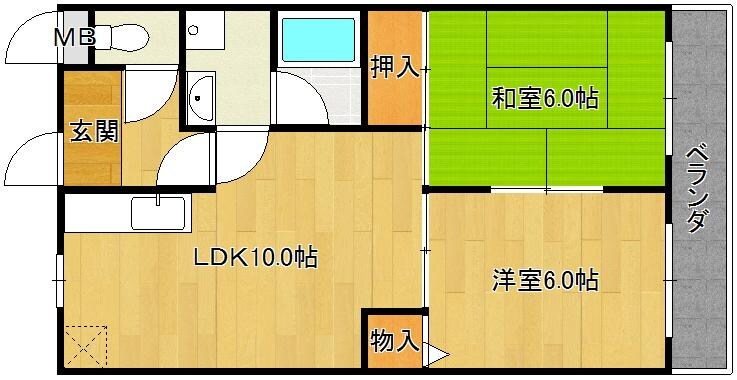 サンライズ・マゼミの物件間取画像