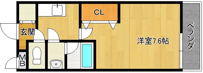 シャルム長尾の物件間取画像