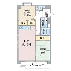 シャンポール高社の物件間取画像