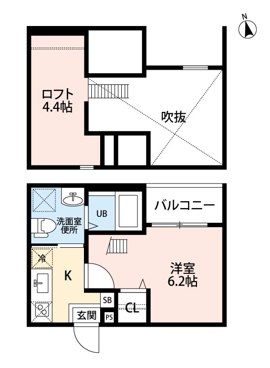 アロウ中小田井の物件間取画像