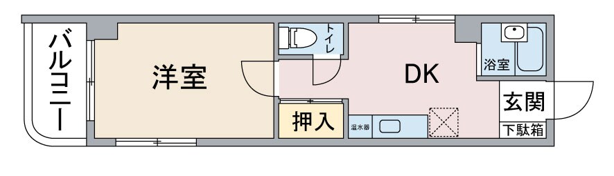 イーストスタービルの物件間取画像