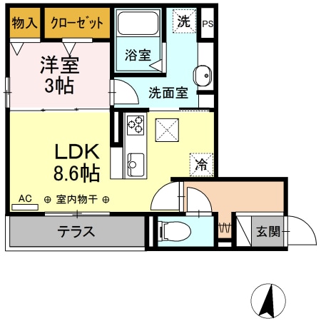 ザ・シティハウス白山の物件間取画像