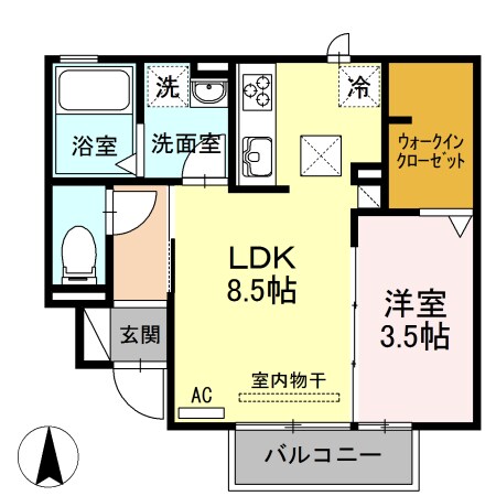 Maison de chocola（メゾンドショコラ）の物件間取画像