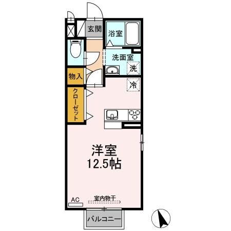 北方真桑駅 徒歩27分 2階の物件間取画像