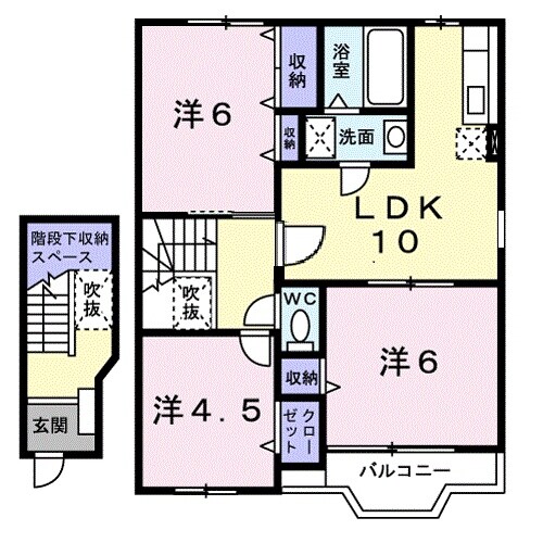 糸貫駅 徒歩52分 2階の物件間取画像