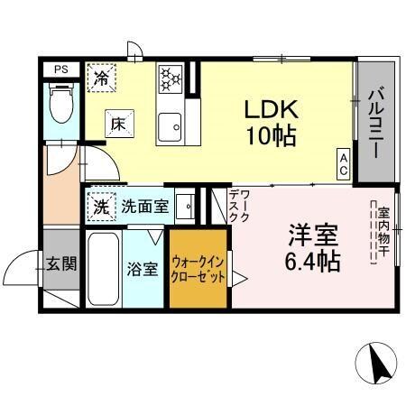 名鉄岐阜駅 徒歩69分 1階の物件間取画像